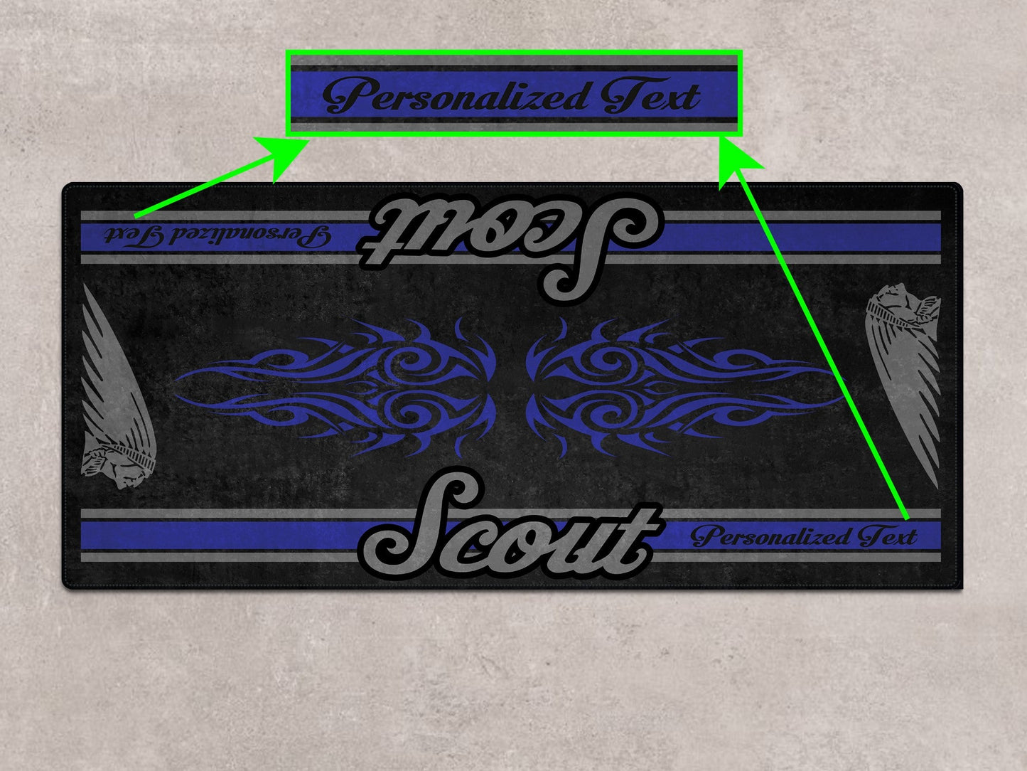 Designed Pit Mat for Indian Scout Bobber Sixty Motorcycle - MM7320 - Howling Moto