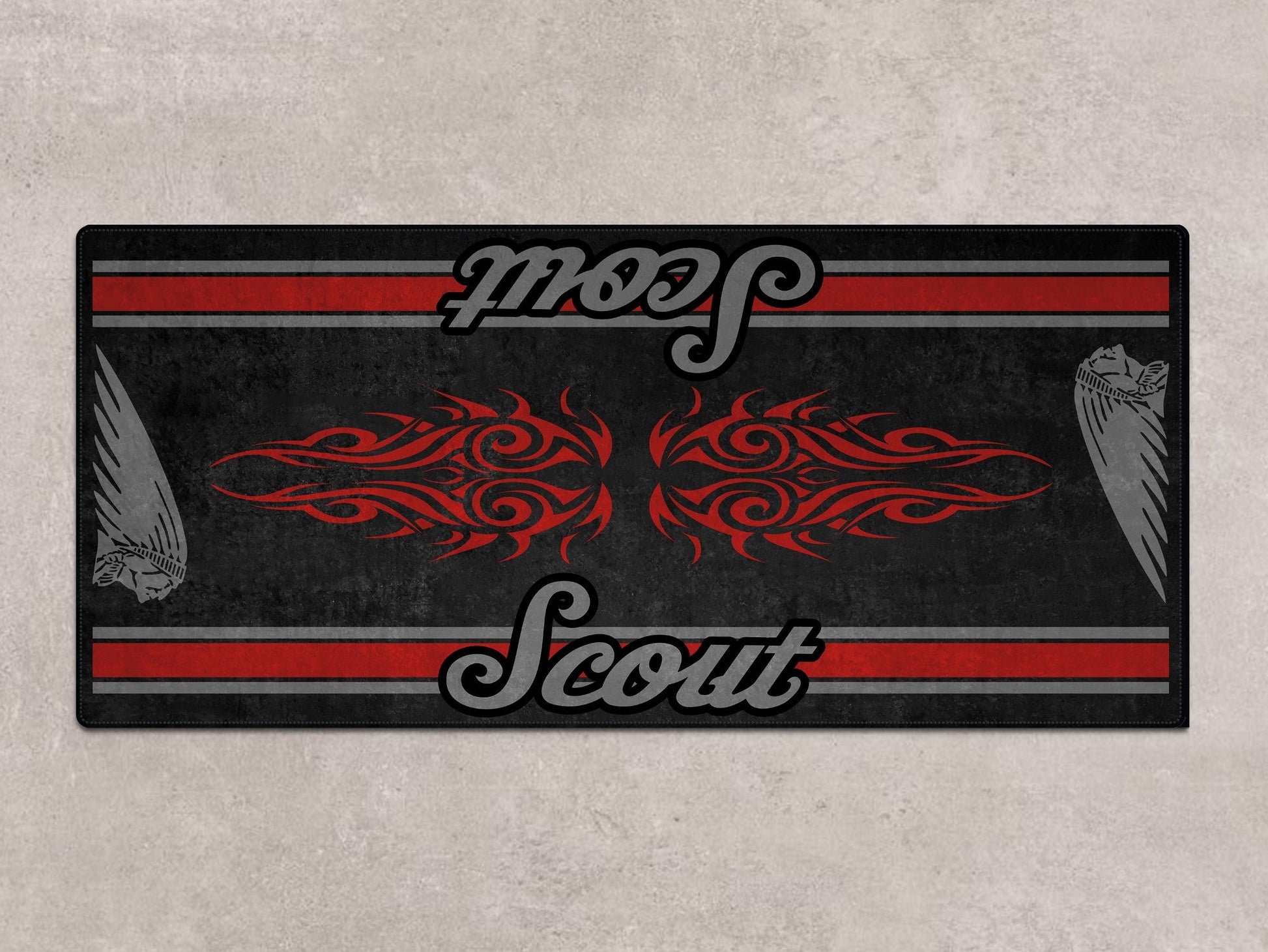 Designed Pit Mat for Indian Scout Bobber Sixty Motorcycle - MM7320 - Howling Moto