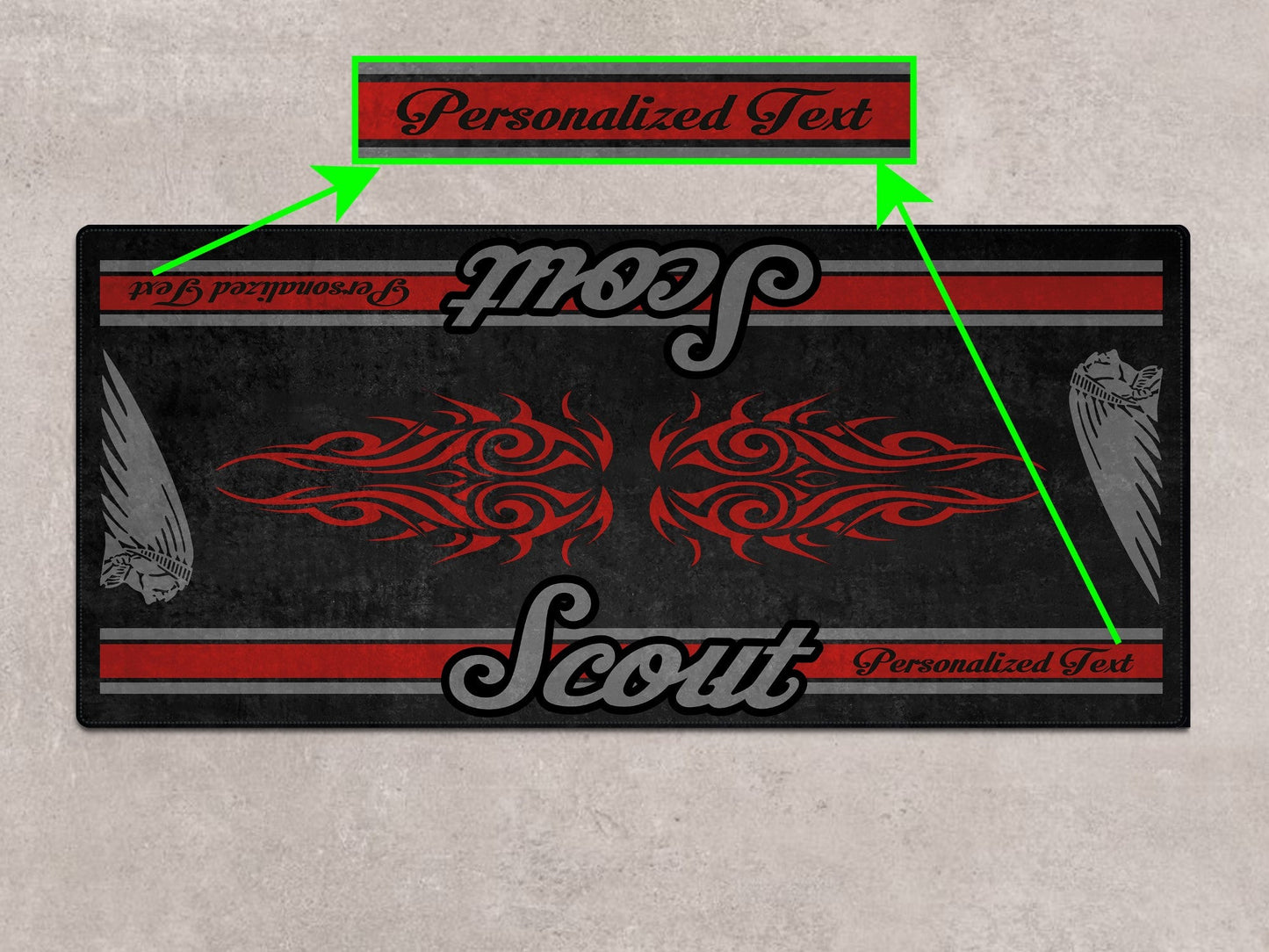 Designed Pit Mat for Indian Scout Bobber Sixty Motorcycle - MM7320 - Howling Moto