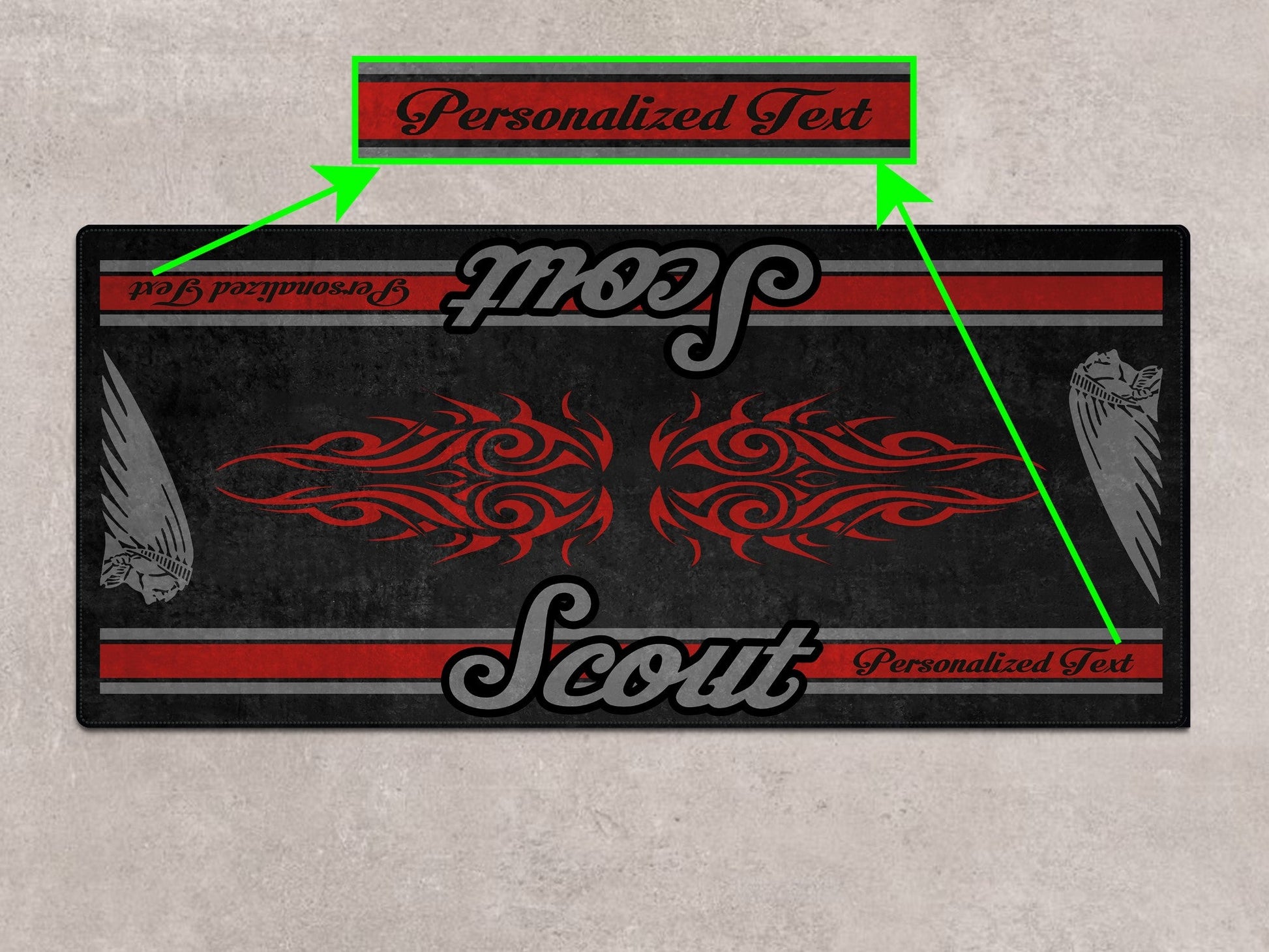 Designed Pit Mat for Indian Scout Bobber Sixty Motorcycle - MM7320 - Howling Moto