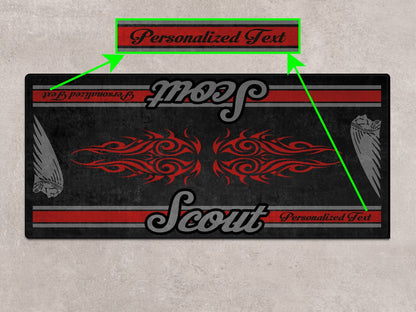 Designed Pit Mat for Indian Scout Bobber Sixty Motorcycle - MM7320 - Howling Moto
