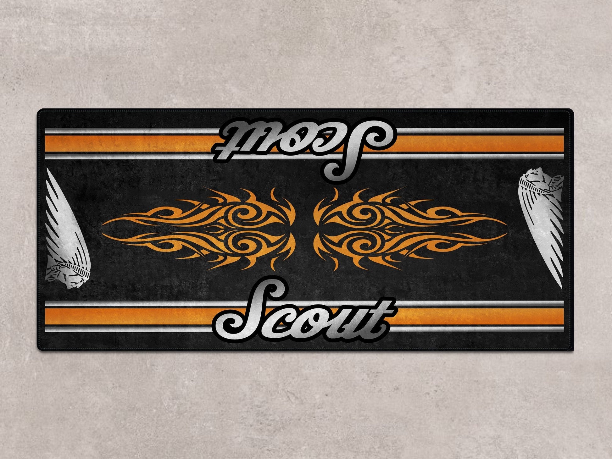 Designed Pit Mat for Indian Scout Motorcycle - MM7323 - Howling Moto