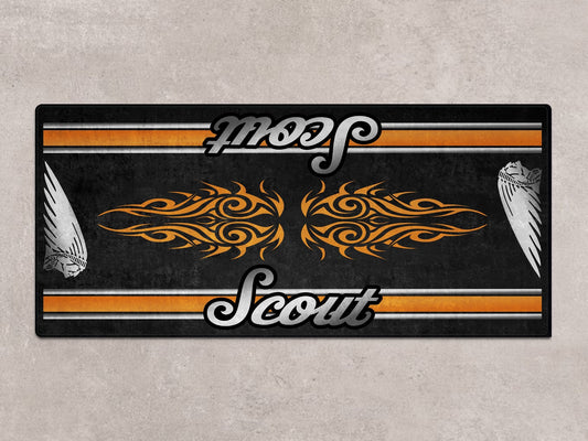Designed Pit Mat for Indian Scout Motorcycle - MM7323 - Howling Moto