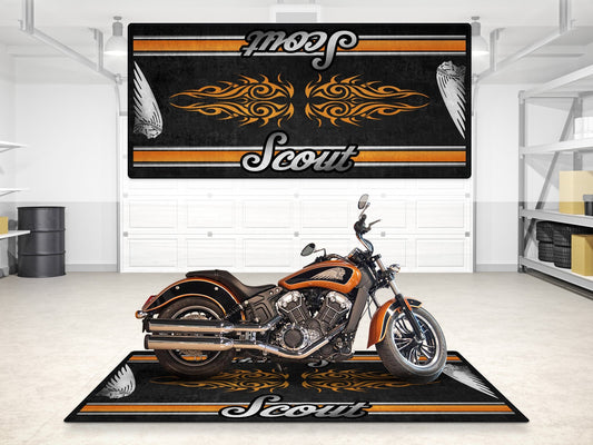 MPM Motorcycle Mat for Indian Scout - MM7323 - Howling Moto
