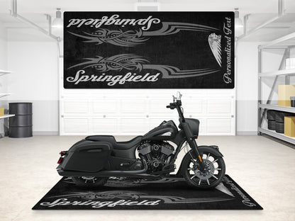 Designed Pit Mat for Indian Springfield Motorcycle - MM7326 - Howling Moto