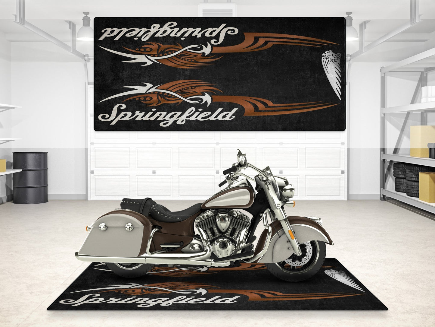 MPM Motorcycle Mat for Indian Springfield - MM7326 - Howling Moto