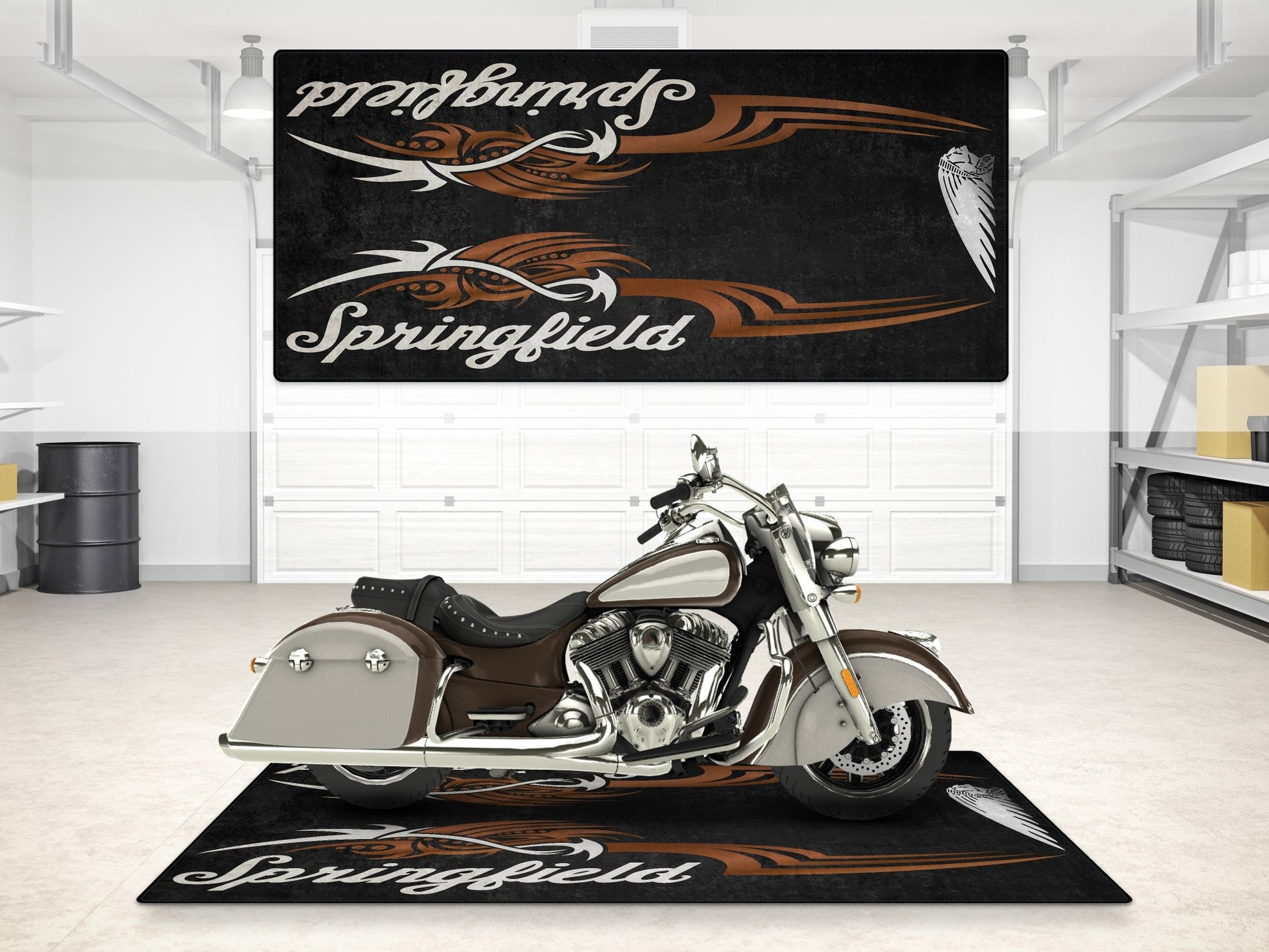 MPM Motorcycle Mat for Indian Springfield - MM7326 - Howling Moto