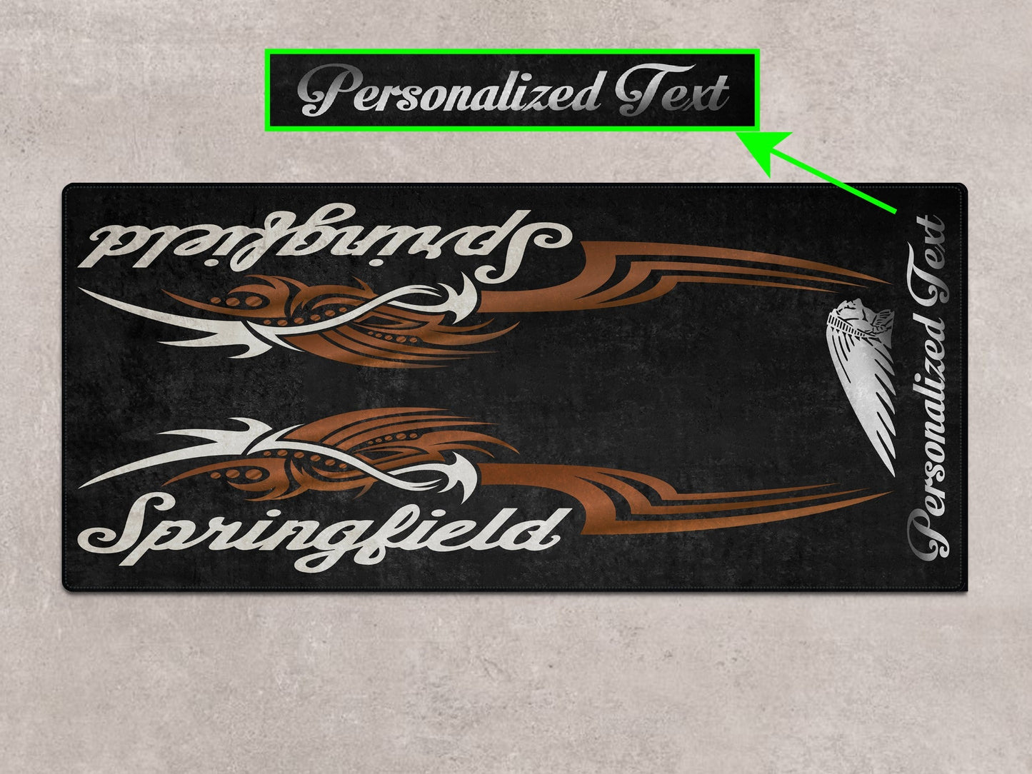 Designed Pit Mat for Indian Springfield Motorcycle - MM7326 - Howling Moto