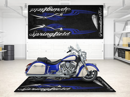 Designed Pit Mat for Indian Springfield Motorcycle - MM7326 - Howling Moto