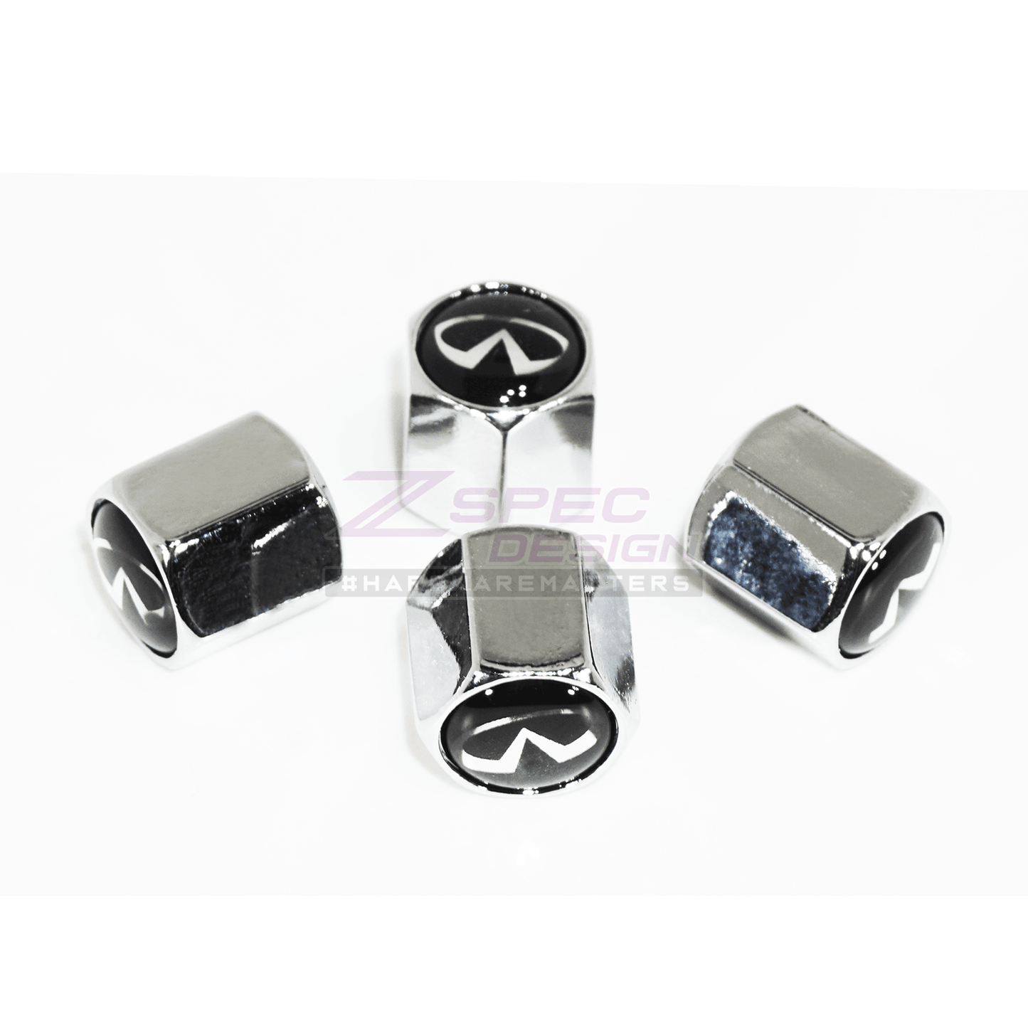 Chrome Valve Stem Tire Caps, Style: INFINITI - Howling Moto