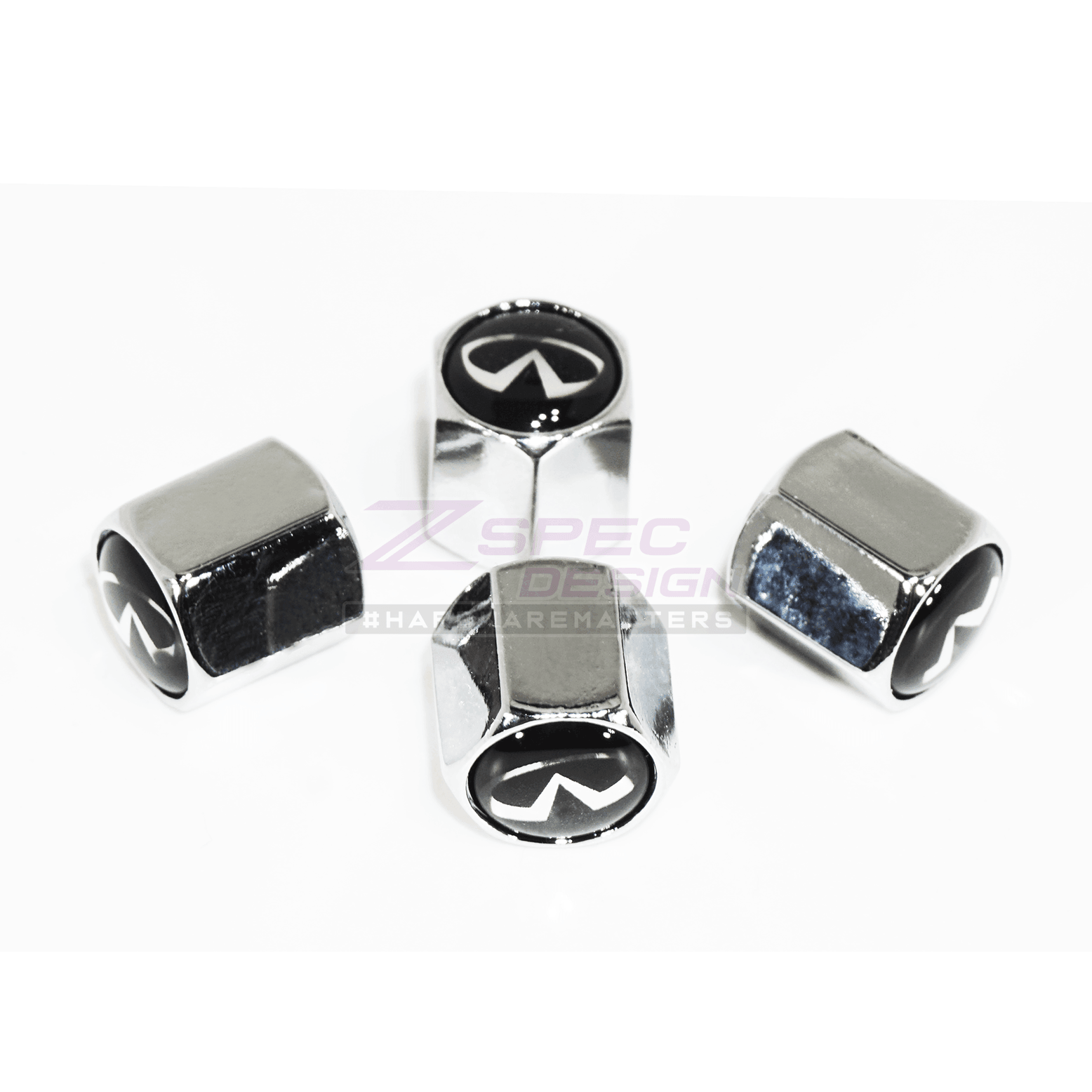Chrome Valve Stem Tire Caps, Style: INFINITI - Howling Moto