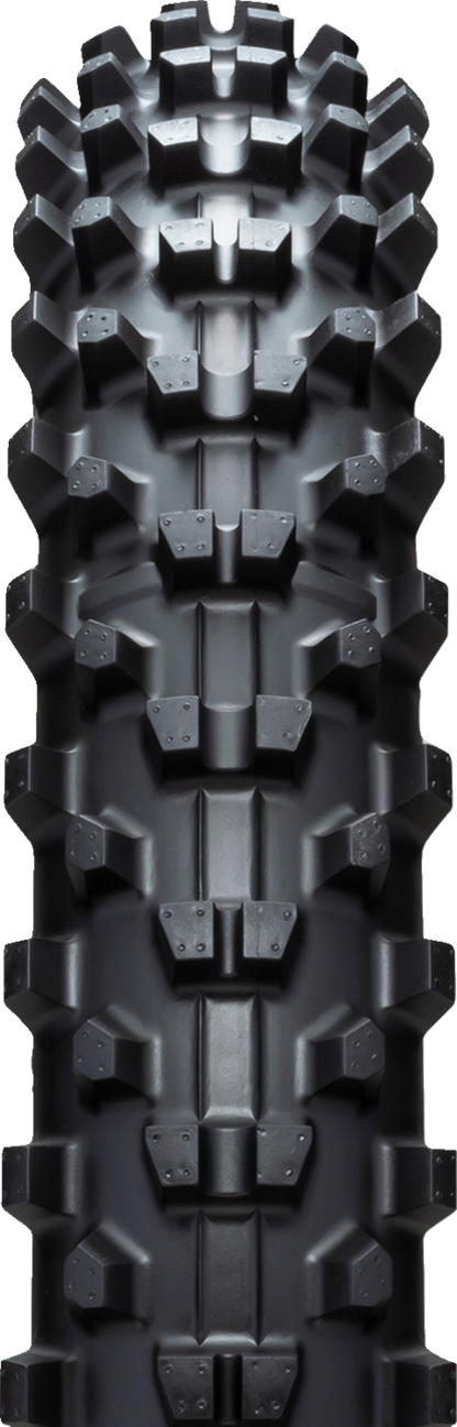 IRC Gekkota GX20 rear motorcycle tire 140/80-18 with 70M speed rating, showing tread pattern and sidewall details.