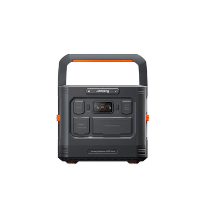 Jackery Explorer 1500 Ultra portable power station with multiple outlets and digital display for backup power and camping use