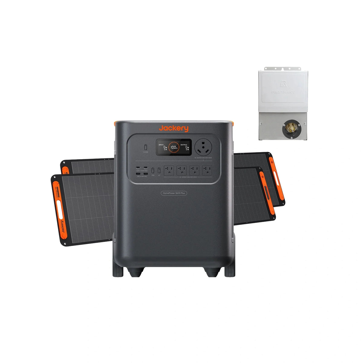 Jackery Solar Generator HomePower 3600 Plus with multiple output ports and large portable design for outdoor or home use