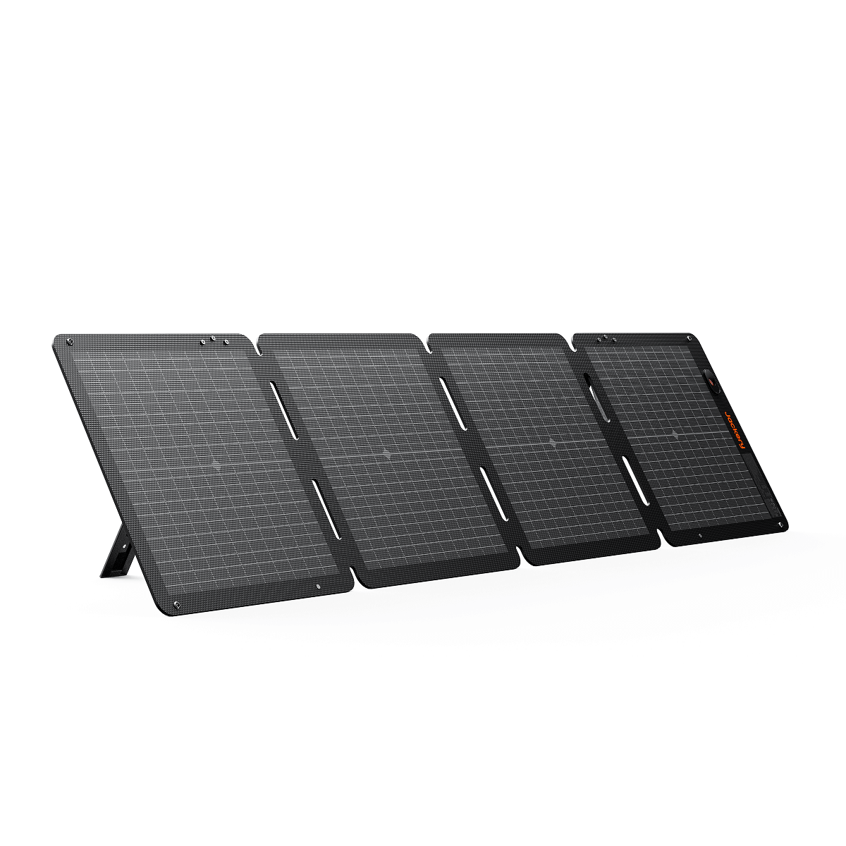 Jackery SolarSaga 100 Air portable solar panel outdoors in sunlight, compact and lightweight design for outdoor power generation