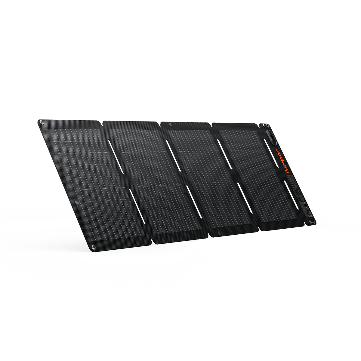 Jackery SolarSaga 40 Air portable solar panel with foldable design and multiple ports for outdoor solar charging.