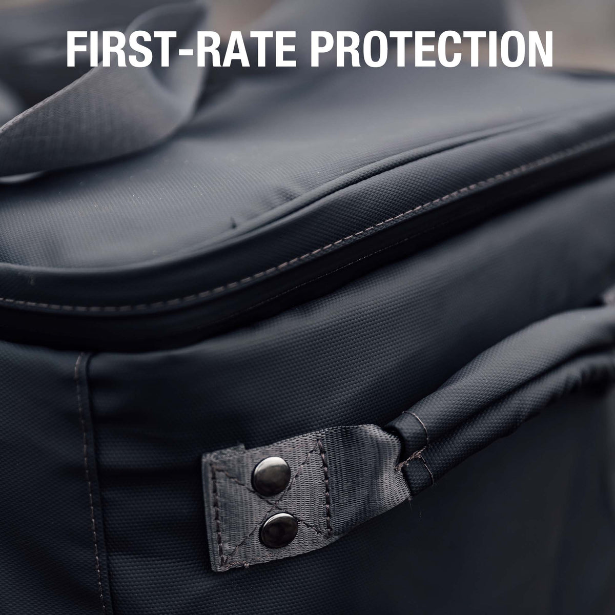 Jackery upgraded large carrying case for handbags, black fabric with handle and zipper for secure storage and easy transport.