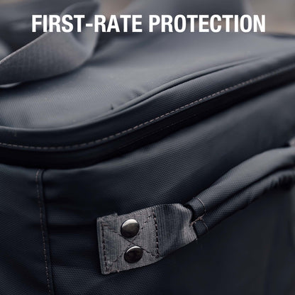 Jackery upgraded large carrying case for handbags, black fabric with handle and zipper for secure storage and easy transport.