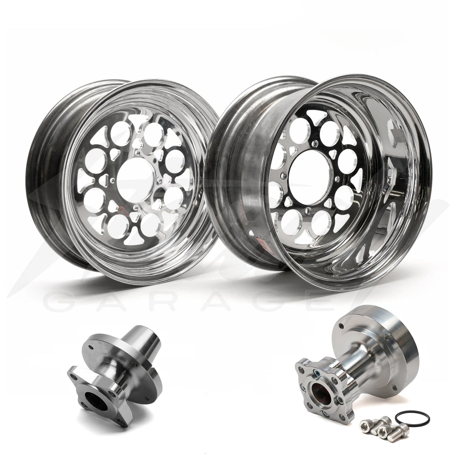 JHR Dragger 12x6/12x4 Rim Set - NON-ABS Honda Grom (2014-2020), Monkey (2018-2021) - Howling Moto
