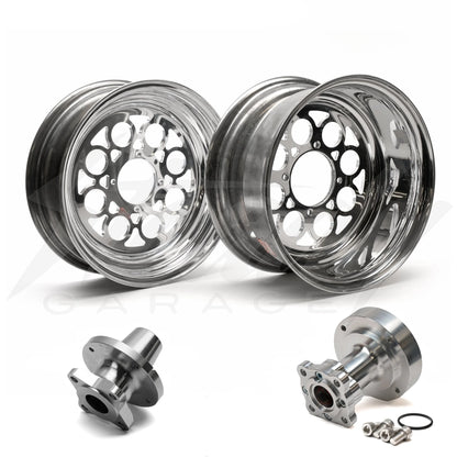JHR Dragger 12x6/12x4 Rim Set - NON-ABS Honda Grom (2014-2020), Monkey (2018-2021) - Howling Moto