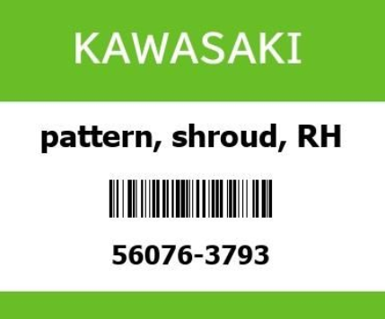 Kawasaki Z125 Decal Pattern Shroud - Howling Moto