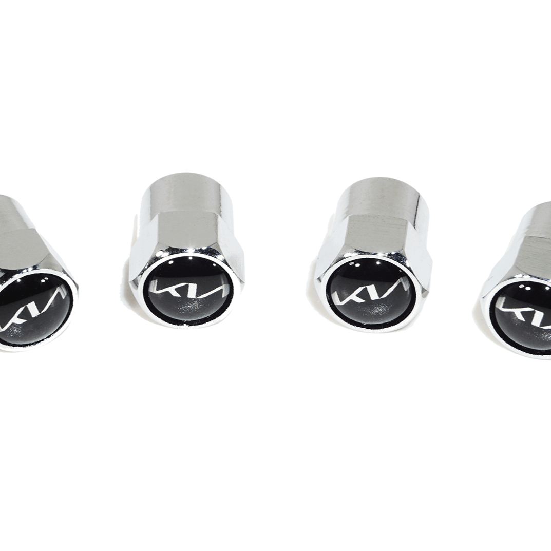 Chrome Valve Stem Tire Caps, Style: KIA - Howling Moto