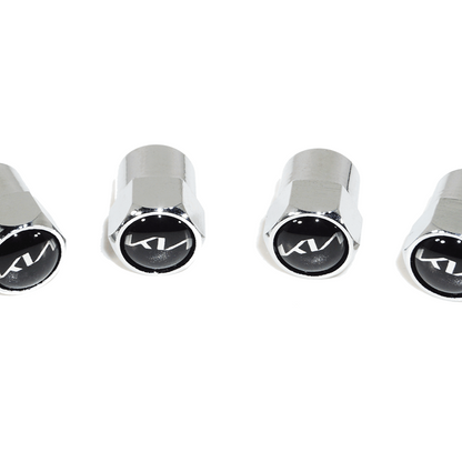 Chrome Valve Stem Tire Caps, Style: KIA - Howling Moto