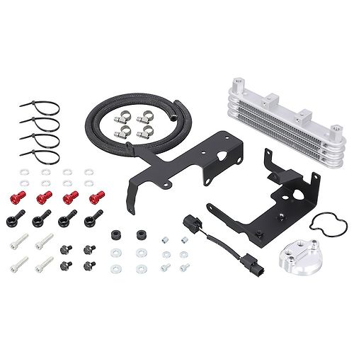 Kitaco 3 Row Oil Cooler Kit Honda Grom 125 (2022+) - Howling Moto