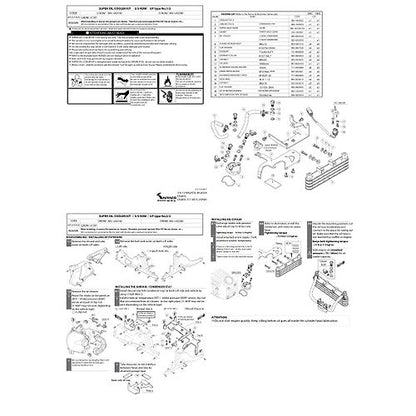 Kitaco 3 Row Oil Cooler Kit Honda Grom 125 (2022+) - Howling Moto