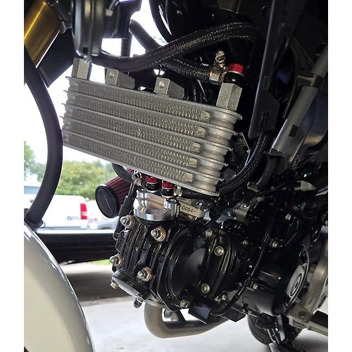 Kitaco 3 Row Oil Cooler Kit Honda Grom 125 (2022+) - Howling Moto