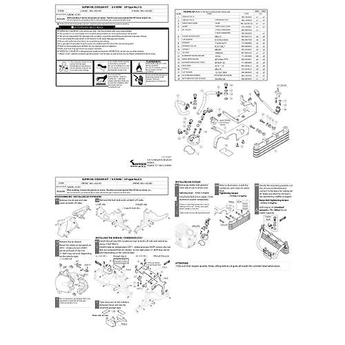 Kitaco 5 ROW OIL COOLER KIT HONDA GROM 125 (2022+) - Howling Moto