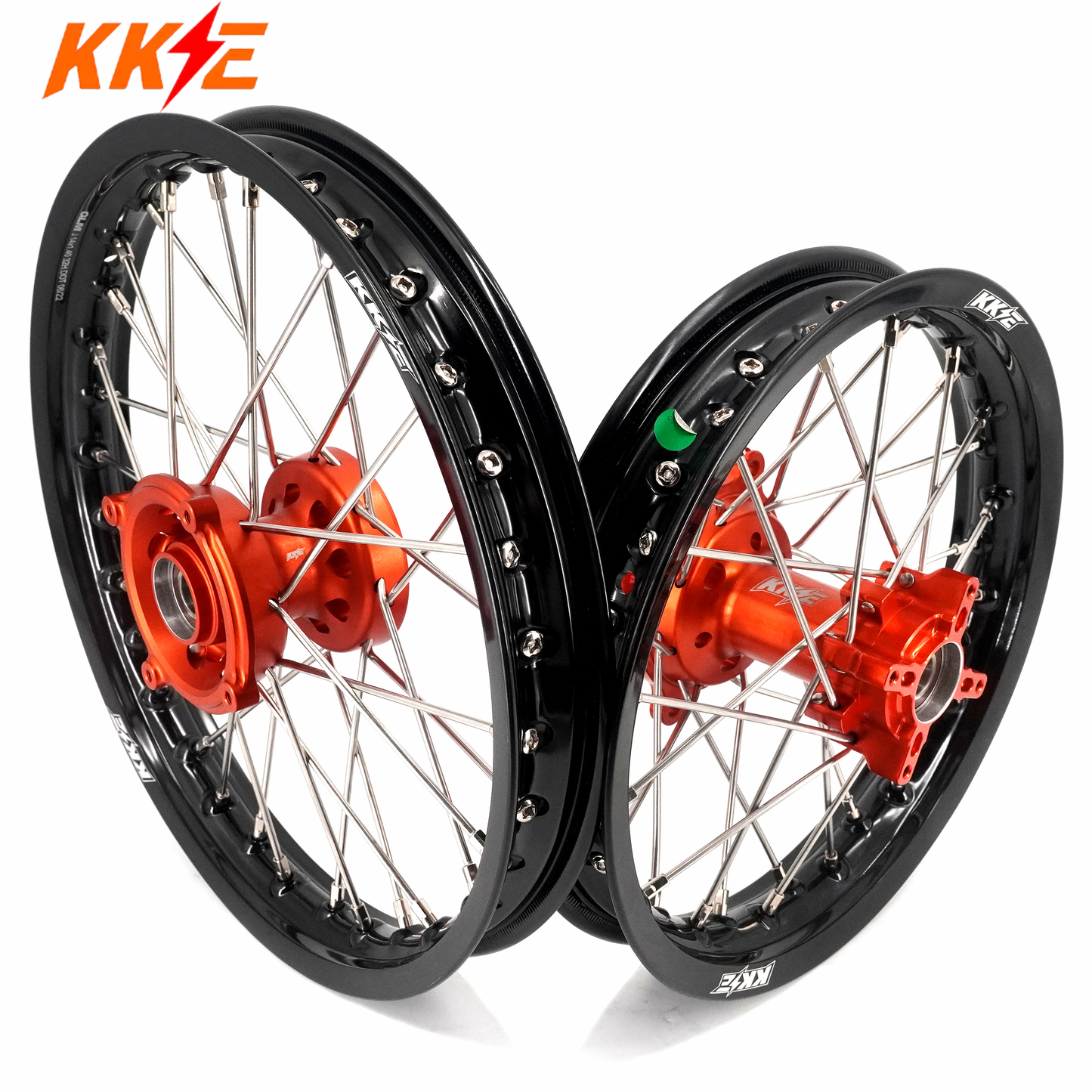 KKE 14"*1.4/12"*1.6 Kid's Small Wheels Rims Set Fit KTM SX 65 2025-2026 Orange&Black - Howling Moto