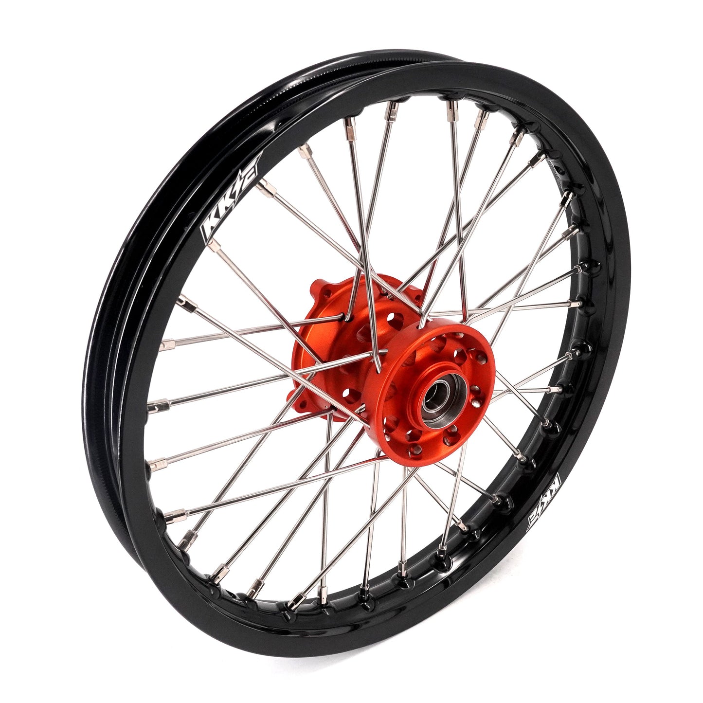 KKE 14"*1.4/12"*1.6 Kid's Small Wheels Rims Set Fit KTM SX 65 2025-2026 Orange&Black - Howling Moto