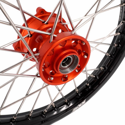 KKE 14"*1.4/12"*1.6 Kid's Small Wheels Rims Set Fit KTM SX 65 2025-2026 Orange&Black - Howling Moto