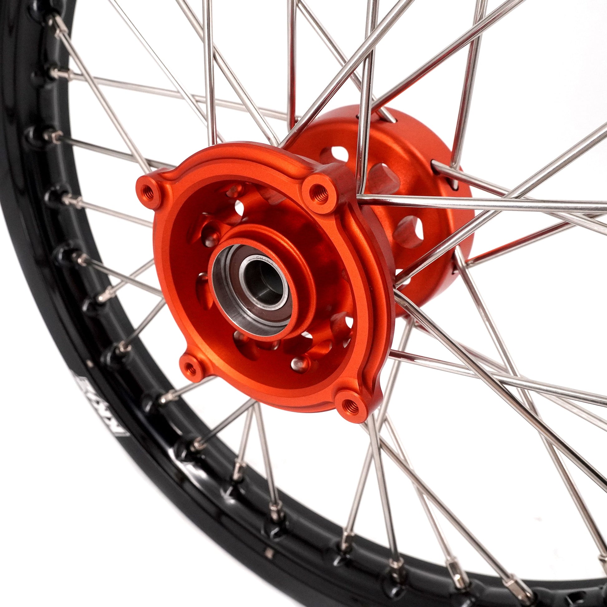 KKE 14"*1.4/12"*1.6 Kid's Small Wheels Rims Set Fit KTM SX 65 2025-2026 Orange&Black - Howling Moto