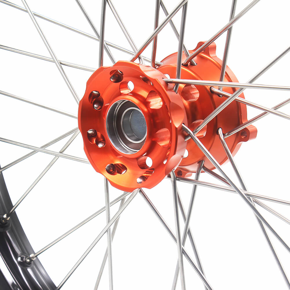 KKE 17"*1.4/14"*1.6 Kid's Small Wheels Rims Fit KTM SX 85 2003-2020 Orange Hub - Howling Moto