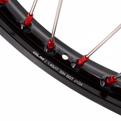 KKE 17"*1.4/14"*1.6 Small Kid's Wheels For KTM SX 85 GAS GAS MC85 2021-2024 Red Nipples - Howling Moto