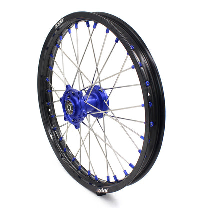 KKE For Kawasaki KX80 KX85 KX100 19/16 Big Kid's Wheels Rims Blue Nipples - Howling Moto