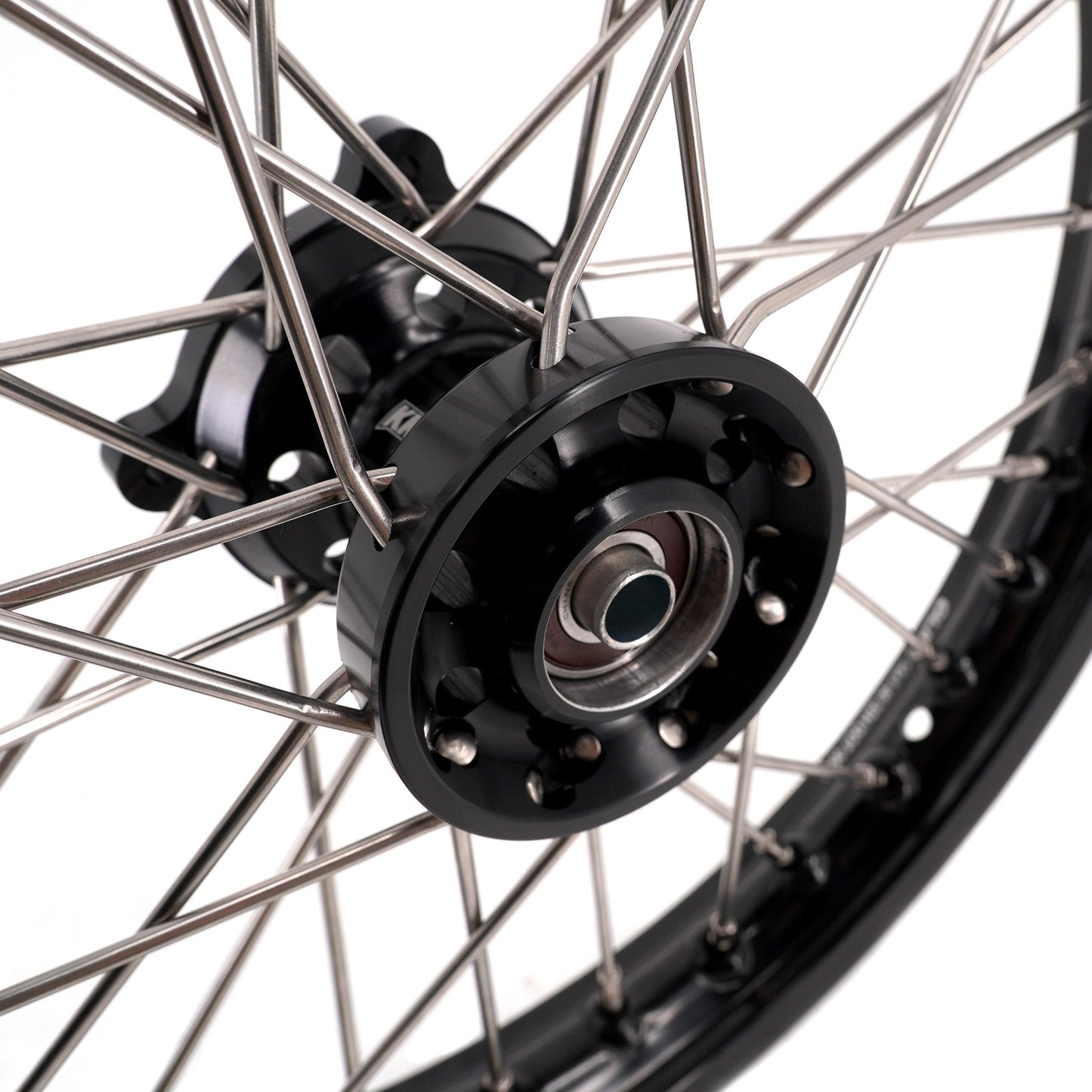 KKE 1.4*14 & 1.6*12 Spoked Kid's Wheels Rims Set for Kawasaki KX65 2000-2024 Black - Howling Moto