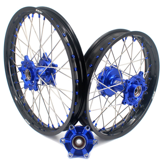KKE 1.85*21 & 2.5*18 Motorcycle Tubed Spoke Rims Fit Yamaha Tenere 700 2019-2025 Blue - Howling Moto