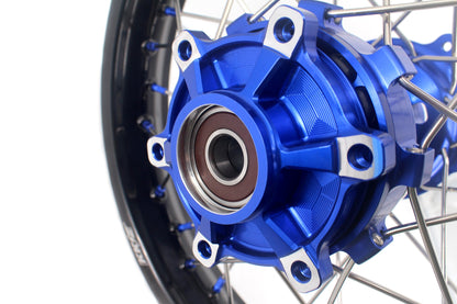 KKE 1.85*21 & 2.5*18 Motorcycle Tubed Spoke Rims Fit Yamaha Tenere 700 2019-2025 Blue - Howling Moto