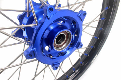 KKE 1.85*21 & 2.5*18 Motorcycle Tubed Spoke Rims Fit Yamaha Tenere 700 2019-2025 Blue - Howling Moto