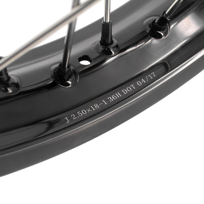 KKE 1.85*21 & 2.5*18 Motorcycle Tubed Spoke Wheels Rims Fit Yamaha Tenere 700 2019-2025 - Howling Moto