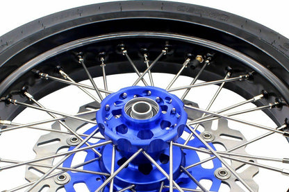 KKE 17inch KX450 KX250F 2020 KX450F 2019-2021 KX450 2019-2023 For KAWASAKI Supermoto Rims CST Tires Blue - Howling Moto