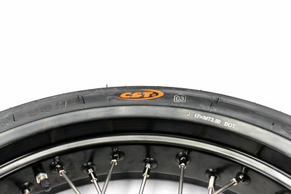 KKE 17inch KX450 KX250F 2020 KX450F 2019-2021 KX450 2019-2023 For KAWASAKI Supermoto Rims CST Tires Blue - Howling Moto