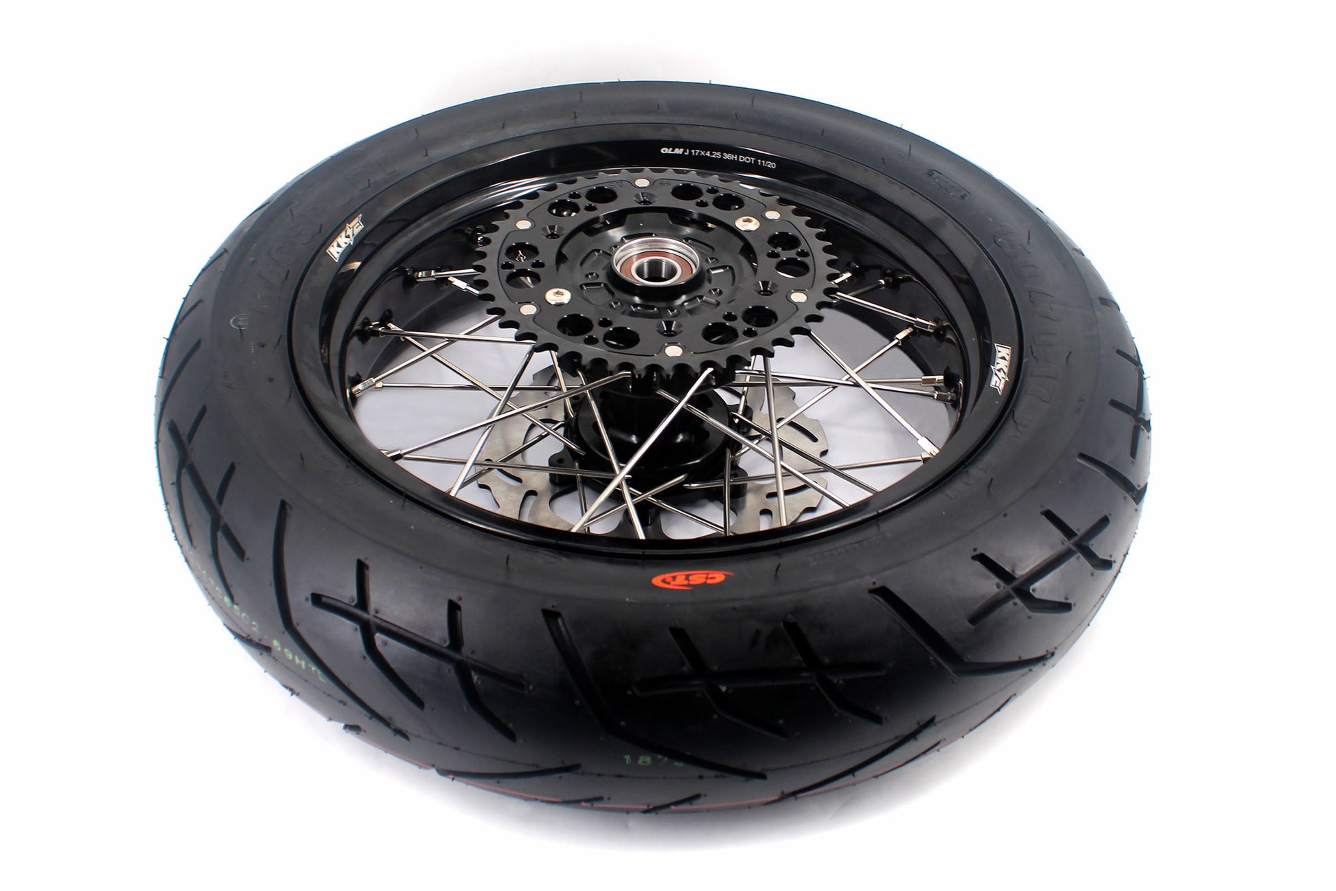 KKE CUSH DRIVE 3.5/4.25*17in. Supmermoto Wheels Kit For SUZUKI DRZ400SM 2005-2024 CST Tires - Howling Moto