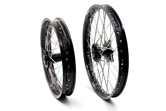 KKE Enduro 1.6*21" & 2.15*18" CNC Hub Electric Dirtbike Alloy Wheels Rims Fit STARK VARG Black Hub - Howling Moto