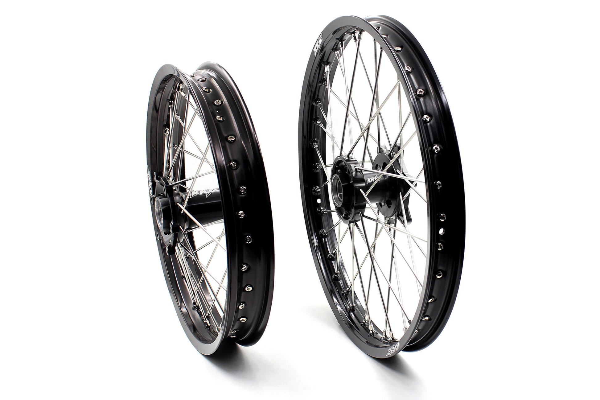 KKE Enduro 1.6*21" & 2.15*18" CNC Hub Electric Dirtbike Alloy Wheels Rims Fit STARK VARG Black Hub - Howling Moto