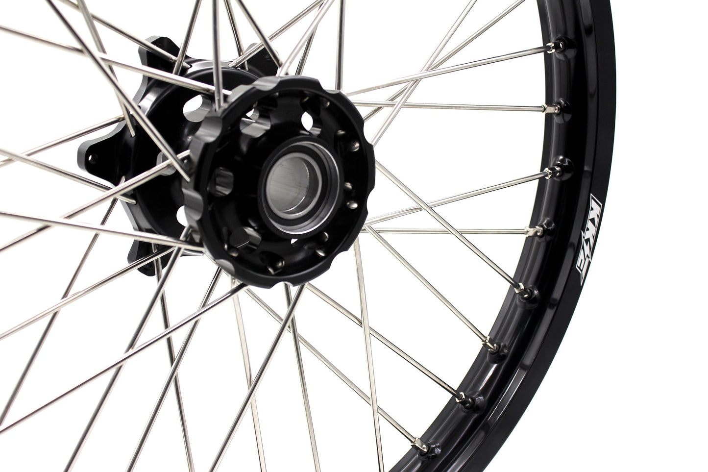 KKE Enduro 1.6*21" & 2.15*18" CNC Hub Electric Dirtbike Alloy Wheels Rims Fit STARK VARG Black Hub - Howling Moto