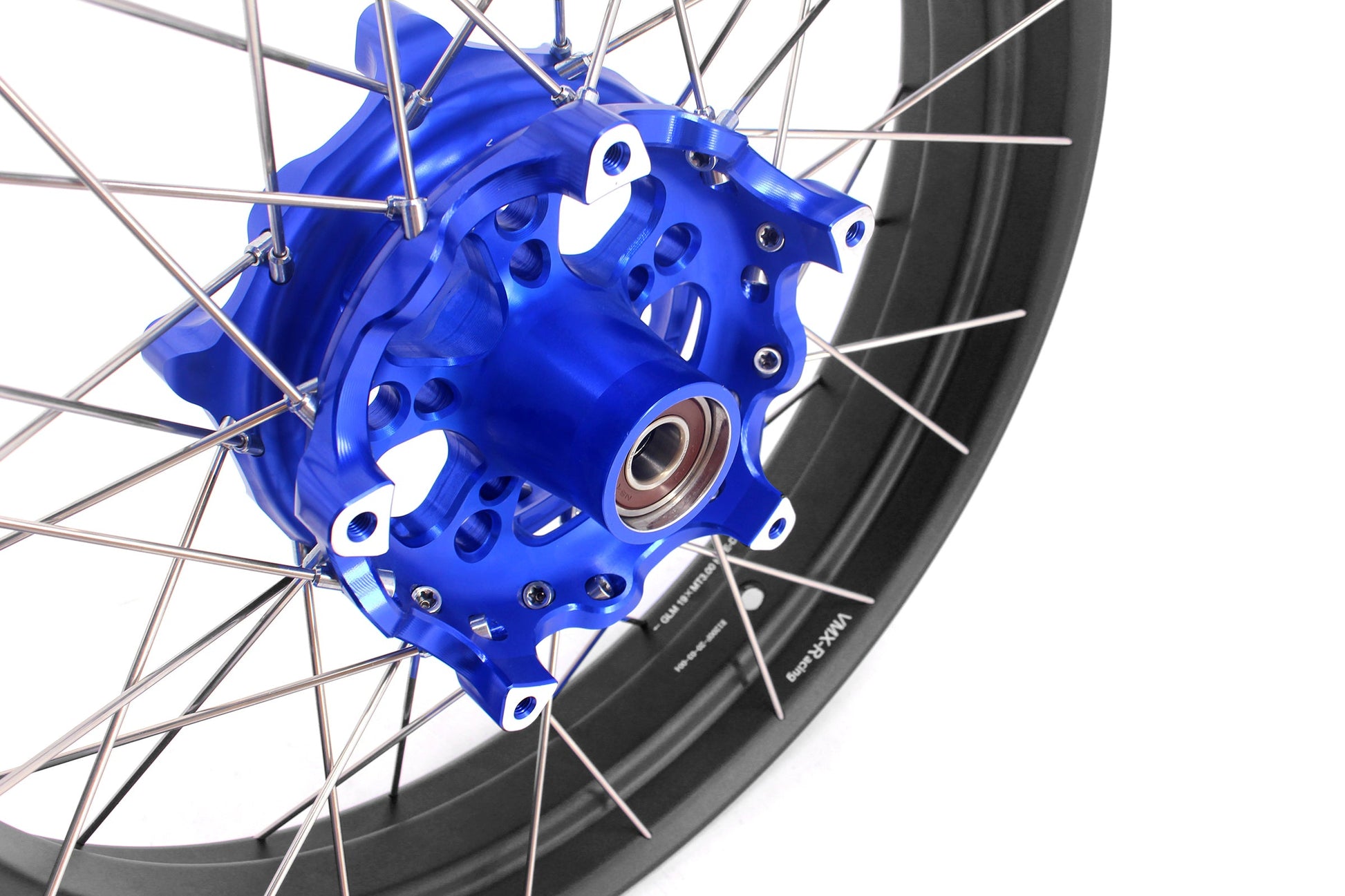 VMX 19" 17" Inch Tubeless Rims for BMW R1200GS R1200GS Adventure 2013-2020 Blue Hub & Black Rim - Howling Moto